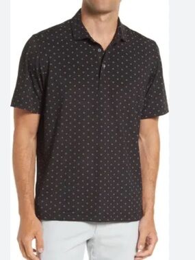 GUC Polo by Ralph Lauren Navy Micro Diamond Dot Polo Shirt 3XB 3G 3X